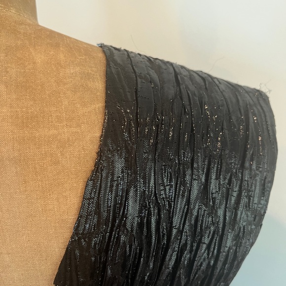 New without tag sample J Mendel black lame mermaid gown evening dress size 6 - Picture 11 of 15